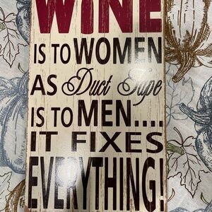 Decorative Wine Sign